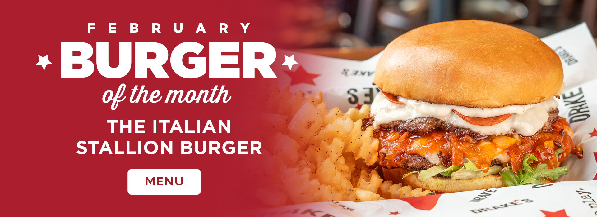 Click or tap here to see our burger of the month special!